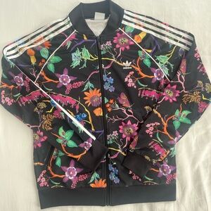 ADIDAS WOMENS FLORAL TRACK JACKET